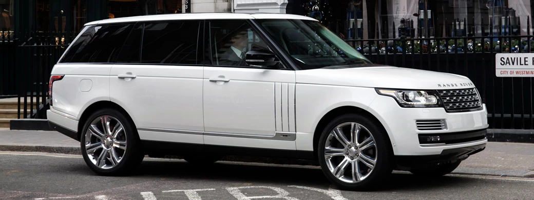 Обои автомобили Range Rover Autobiography Black Long Wheelbase UK-spec - 2014 - Car wallpapers