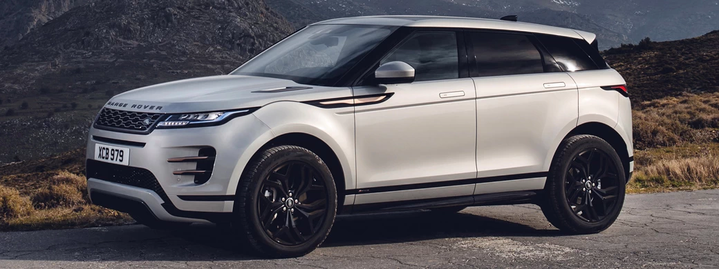 Обои автомобили Range Rover Evoque R-Dynamic (Seoul Pearl Silver) - 2019 - Car wallpapers