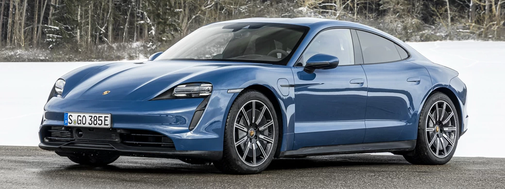 Обои автомобили Porsche Taycan (Neptune Blue) - 2021 - Car wallpapers