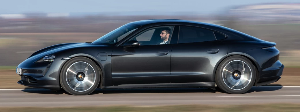 Обои автомобили Porsche Taycan (Volcano Grey Metallic) - 2021 - Car wallpapers