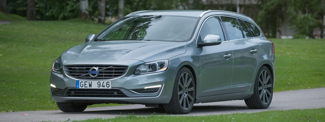 Обои автомобили Volvo V60 T6 - 2014 - Car wallpapers